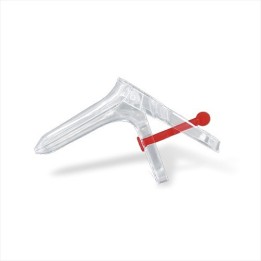 Speculum vaginal moyen (rouge) à usage unique à La Réunion