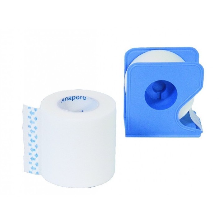 Sparadrap Anapore 5 m x 2,5 cm avec dévidoir