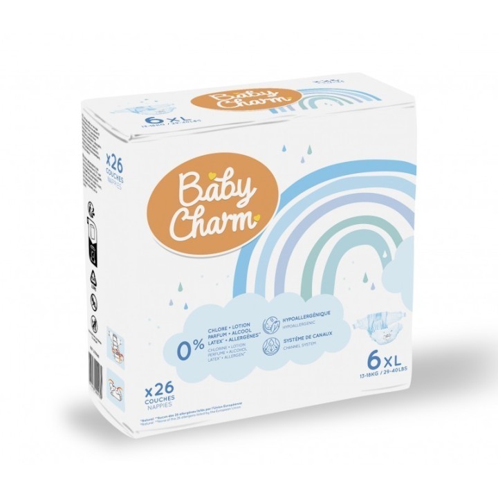 Couches pour enfants 35 kg à La Réunion | sachet de 26
