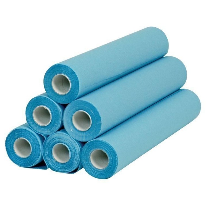 Draps d'examen bleus plastifiés à La Réun