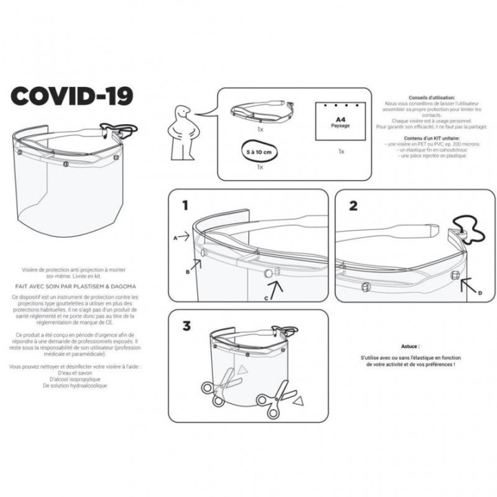 Visière de Protection anti-épidémie à La Réunion