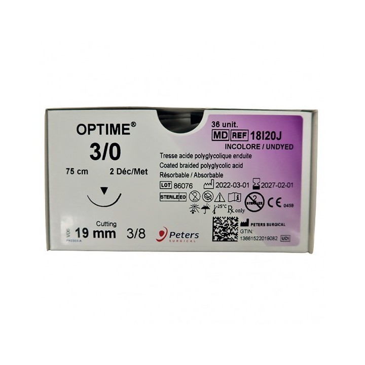 Fil de suture résorbable 3/0 La Réunion | Résorption longue