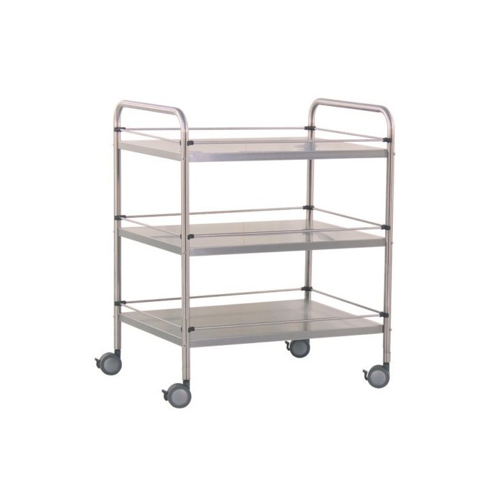 Guéridon en inox 3 plateaux à La Réunion | Vente & Livraison