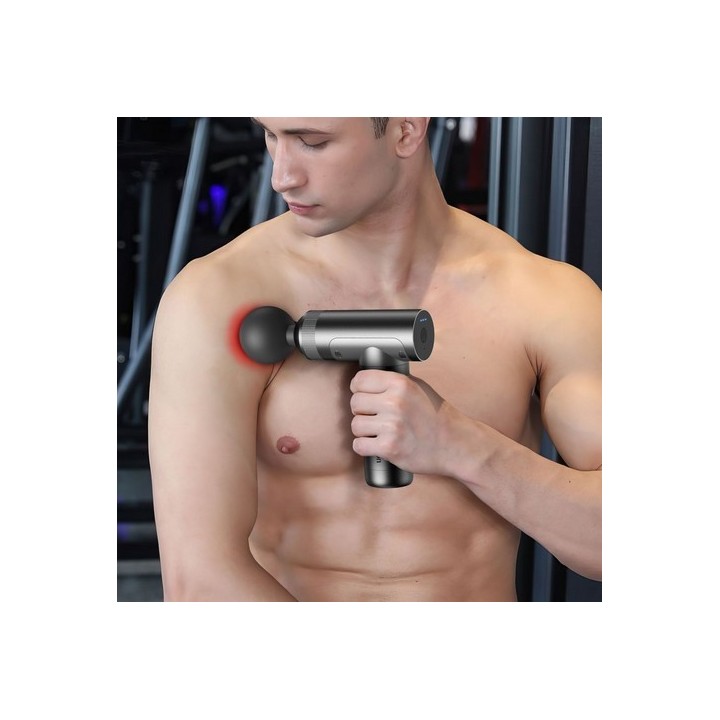 Pistolet de massage La Réunion | 5 embouts, tête chauffante