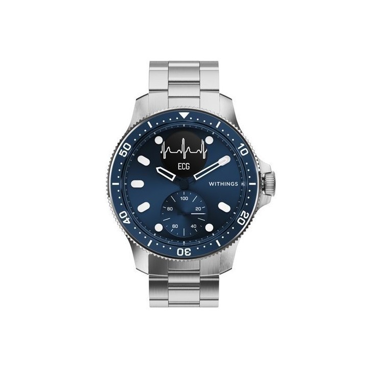 Montre ECG connectée Réunion - NOVA Scanwatch 43mm Bleue