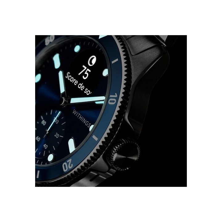 Montre ECG connectée Réunion - NOVA Scanwatch 43mm Bleue