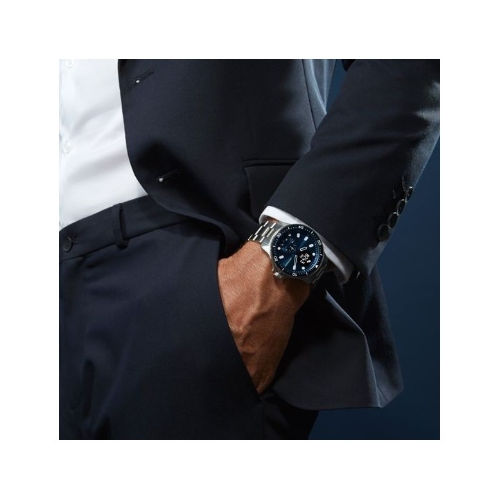 Montre ECG connectée Réunion - NOVA Scanwatch 43mm Bleue