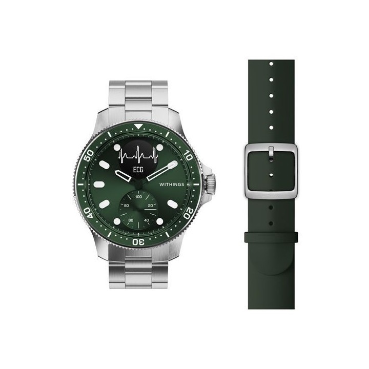 Montre connectée Réunion - NOVA Scanwatch 43mm Verte