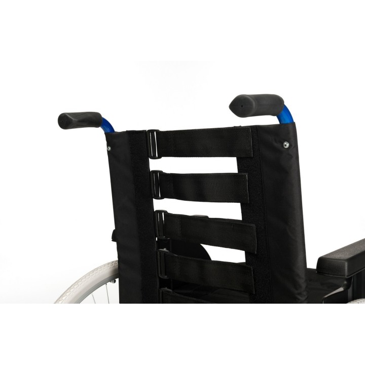 Fauteuil roulant manuel et pliable V500 Bleu ou Rouge