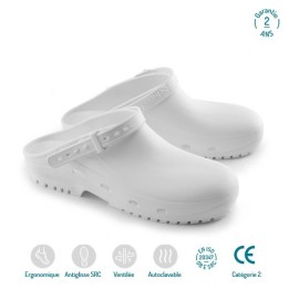 Sabots blancs autoclavables pour bloc à La Réunion