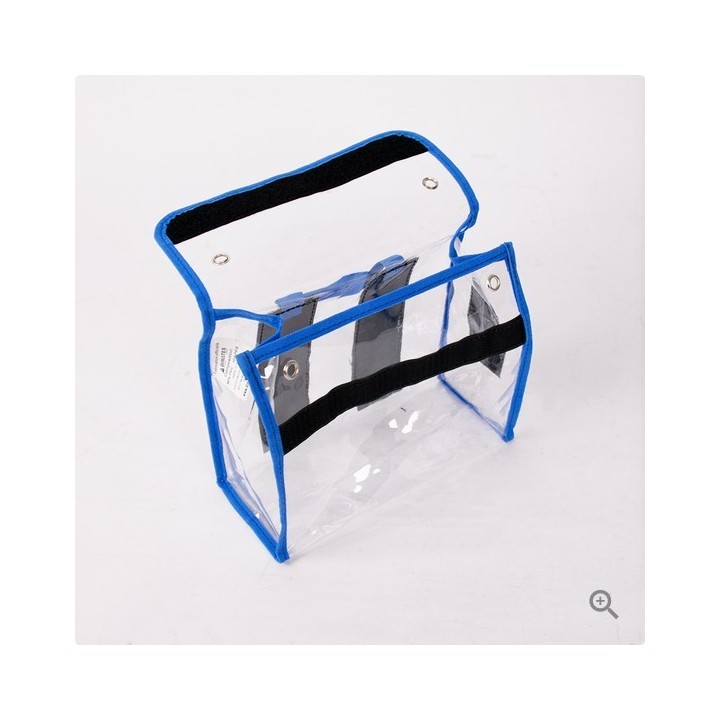Pochette transparente Cristal M Bleue à La Réunion