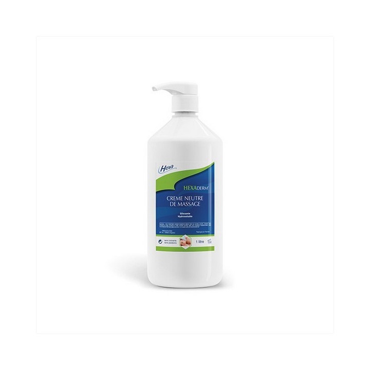 Crème de massage neutre à La Réunion - Flacons de 1L