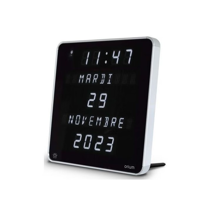 Horloge ephéméride à LED blanche à La Réunion